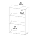 Libreria elegante rovere 79x123h cm - Sparto