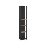 Libreria elegante rovere e grigia 40x204h cm - Baaz
