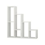 Libreria Hespera, Scaffale da ufficio, Mobile portalibri, Biblioteca, 84x20h89 cm, Bianco
