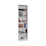 Libreria Ian, 57x28h201 cm, Bianco