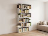 Libreria in legno cemento 80x192h cm - Ataman