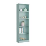 Libreria in legno verde acqua 52x180h cm - Artico