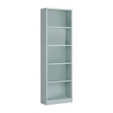 Libreria in legno verde acqua 52x180h cm - Artico