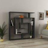 Libreria Kallisto, Scaffale da ufficio, Mobile portalibri, Biblioteca, 125x22 h129 cm, Antracite