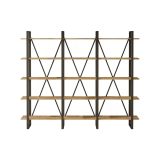 Libreria larga quercia 219x180h cm - Altano