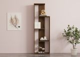 Libreria Marrone Noce 3 Ripiani Installazione Libera 50x20x160h cm, Sfumatura Colore Struttura Noce - Fiesole