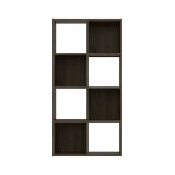 Libreria Marrone Noce 6 Ripiani Installazione a Terra 61x30x121h cm, Struttura Verticale - Lifatila