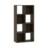 Libreria Marrone Noce 6 Ripiani Installazione a Terra 61x30x121h cm, Struttura Verticale - Lifatila