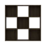 Libreria Marrone Noce 6 Ripiani Installazione a Terra 91x30x91h cm, Struttura Verticale - Liga