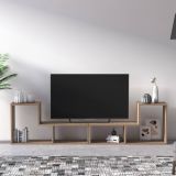 Libreria Marrone Quercia 4 Ripiani Portata Ripiani 5 130x50x25h cm, Sfumatura Colore Struttura Quercia