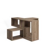 Libreria Marrone Quercia 4 Ripiani Portata Ripiani 5 130x50x25h cm, Sfumatura Colore Struttura Quercia