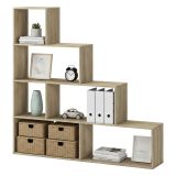 Libreria Marrone Rovere 3 Ripiani Installazione a Terra 145x28x143h cm, Sfumatura Colore Struttura Rovere - Serole