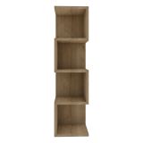 Libreria Marrone Rovere 3 Ripiani Installazione Libera 27x25x95h cm, Struttura Verticale - Cissone