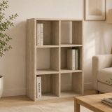 Libreria Marrone Rovere 4 Ripiani Installazione a Terra 61x30x91h cm, Struttura Verticale - Lifasa