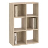 Libreria Marrone Rovere 4 Ripiani Installazione a Terra 61x30x91h cm, Struttura Verticale - Lifasa
