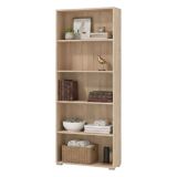 Libreria Marrone Rovere 4 Ripiani Installazione a Terra 70x24.5x176.5h cm, Sfumatura Colore Struttura Rovere - Urgnano
