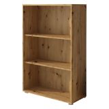 Libreria Marrone Rovere 4 Ripiani Installazione a Terra 79x34x118h cm, Struttura Mobile Verticale - Leporano