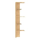 Libreria Marrone Rovere 4 Ripiani Installazione Libera 40x21x160h cm, Utilizzabile Come Divisorio Locale - Mortaran