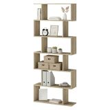 Libreria Marrone Rovere 5 Ripiani Installazione a Terra 80x25x191h cm, Sfumatura Colore Struttura Rovere - Clisi