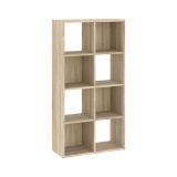 Libreria Marrone Rovere 6 Ripiani Installazione a Terra 61x30x121h cm, Struttura Verticale - Lifatila