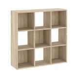 Libreria Marrone Rovere 6 Ripiani Installazione a Terra 91x30x91h cm, Struttura Verticale - Liga