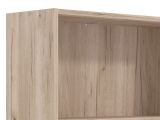 Libreria Marrone Rovere Grigio 4 Ripiani Installazione a Terra 70x24.5x176.5h cm, Sfumatura Colore Struttura Rovere Grigio - Urgnano