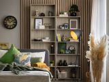 Libreria Marrone Rovere Grigio 4 Ripiani Installazione a Terra 70x24.5x176.5h cm, Sfumatura Colore Struttura Rovere Grigio - Urgnano
