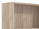 Libreria Marrone Rovere Grigio 5 Ripiani Installazione a Terra 70x24.5x211.5h cm, Sfumatura Colore Struttura Rovere Grigio - Pramollo