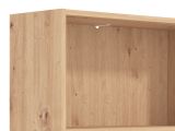 Libreria Marrone Rovere Nodi 3 Ripiani Installazione a Terra 70x24.5x142h cm, Sfumatura Colore Struttura Rovere Nodi - Prisco