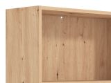Libreria Marrone Rovere Nodi 5 Ripiani Installazione a Terra 70x24.5x211.5h cm, Sfumatura Colore Struttura Rovere Nodi - Pramollo