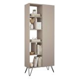 Libreria minimal beige 79x190h cm - Lince