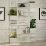 Libreria moderna bianca 120x171h cm - Sally