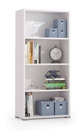 Libreria moderna bianca 60x130h cm - Aky