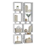 Libreria moderna bianca 79x166h cm - Erin