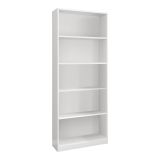 Libreria moderna bianca 80x201h cm - Abla