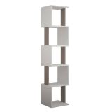 Libreria moderna bianca e tortora 35x161h cm - Nada