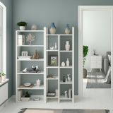 Libreria moderna bianca lucida 78x162h cm - Ersilia