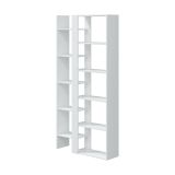 Libreria moderna bianca lucida 78x162h cm - Ersilia