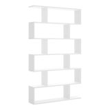 Libreria moderna bianca lucida 80x190h cm - As