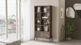 Libreria moderna marrone e antracite 79x160h cm - Simon