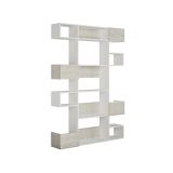 Libreria Nephele, Scaffale da ufficio, Mobile portalibri, Biblioteca, 120x20 h171 cm, Bianco