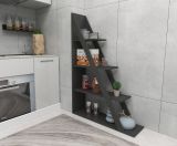 Libreria Nero Antracite 3 Ripiani Installazione Libera 100x30x150h cm, Struttura Verticale - Camaiore