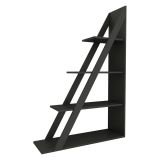 Libreria Nero Antracite 3 Ripiani Installazione Libera 100x30x150h cm, Struttura Verticale - Camaiore