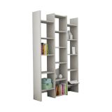 Libreria Nockten, 91x28h180 cm, Grigio chiaro