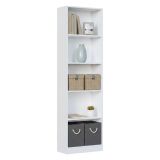 Libreria salvaspazio bianca 52x180h cm - Artico