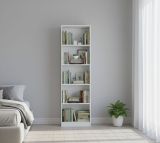 Libreria salvaspazio bianca 52x180h cm - Artico