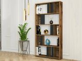 Libreria salvaspazio noce e antracite 90x180h cm - Scapolita