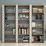 Libreria salvaspazio noce e bianca 184x170h cm - Vele