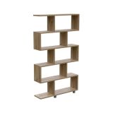 Libreria salvaspazio quercia 90x156h cm - Severa