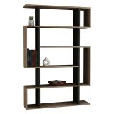 Libreria salvaspazio quercia e antracite 110x161h cm - Agamermis